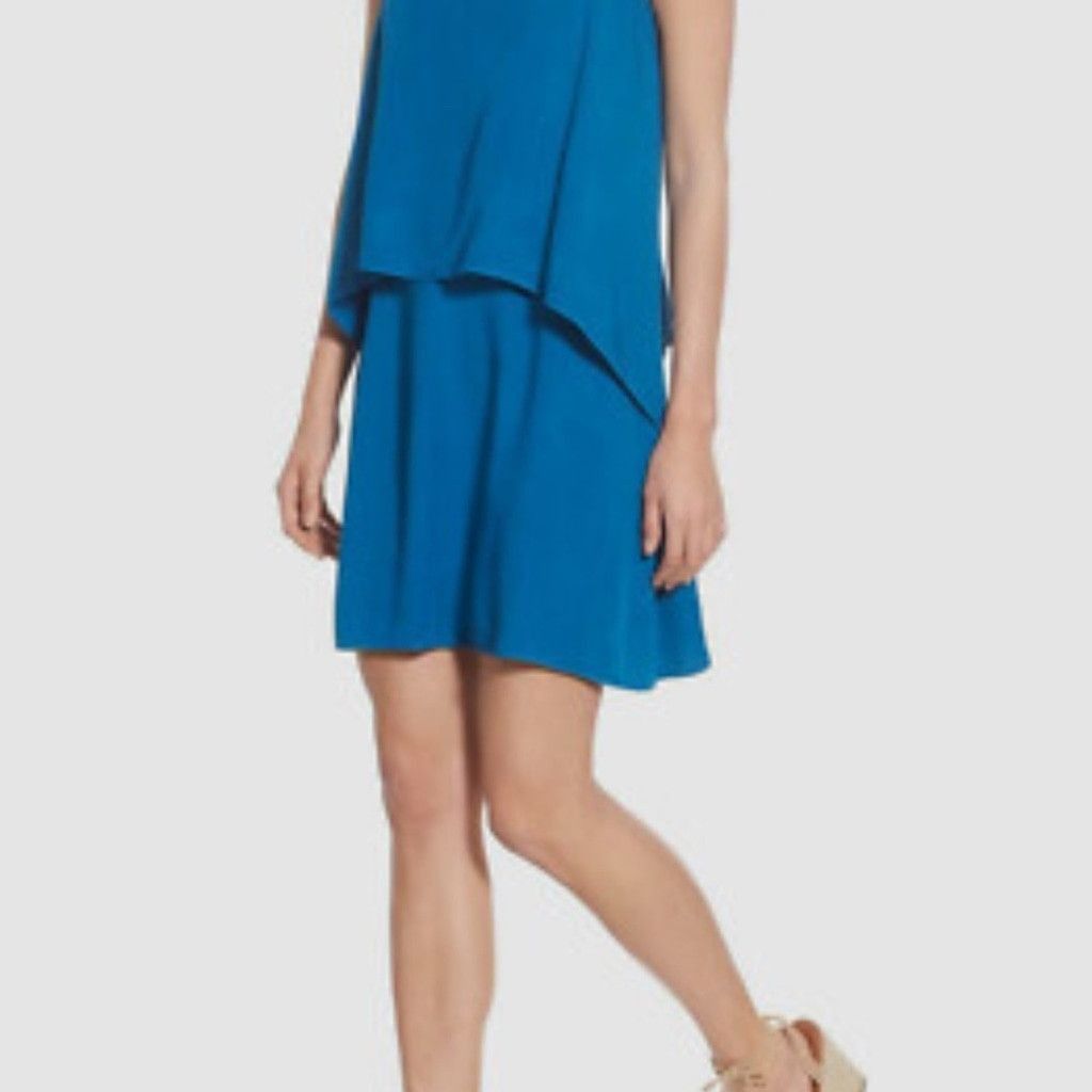 Splendid Splendid Vibrant Blue Dress Size L / US 10 / IT 46 - 2 Thumbnail