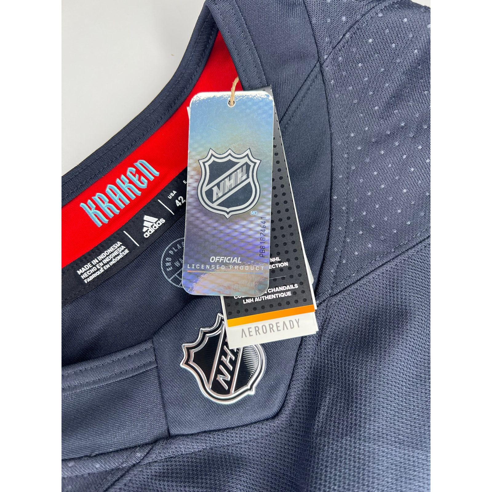 Adidas Adidas Seattle Kraken Home Authentic Hockey Jersey Size 50 Size US M / EU 48-50 / 2 - 12 Thumbnail