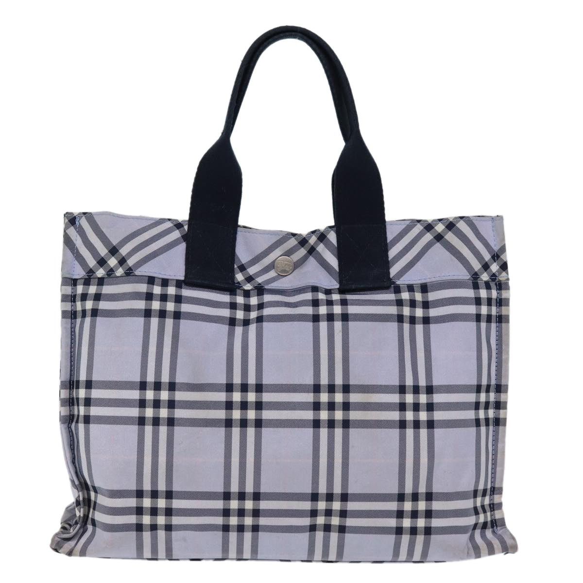 Burberry Burberry Nova Check Blue Label Hand Bag Nylon Blue Size ONE SIZE - 13 Thumbnail