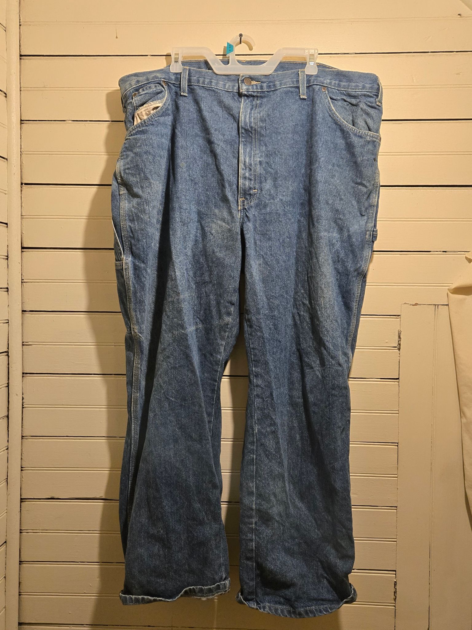 Dickies Dickies Jeans Mens 46 Carpenter Work Pants Blue Denim Heavy Size US 30 / EU 46 - 1 Thumbnail