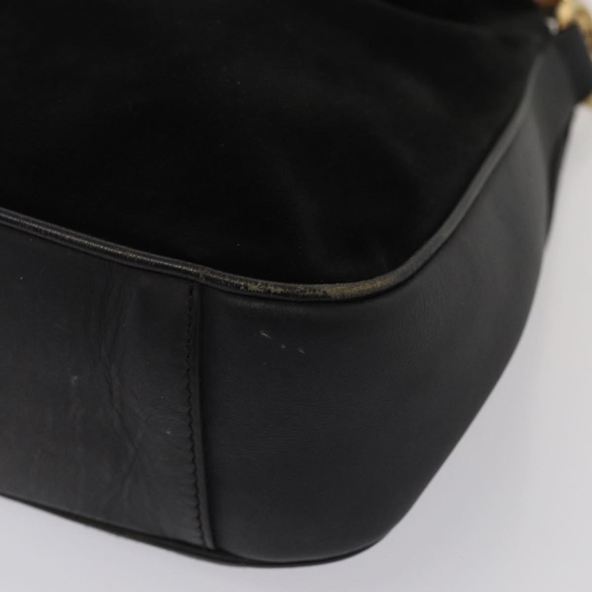 Gucci GUCCI Bamboo Hand Bag Suede Black Size ONE SIZE - 8 Thumbnail