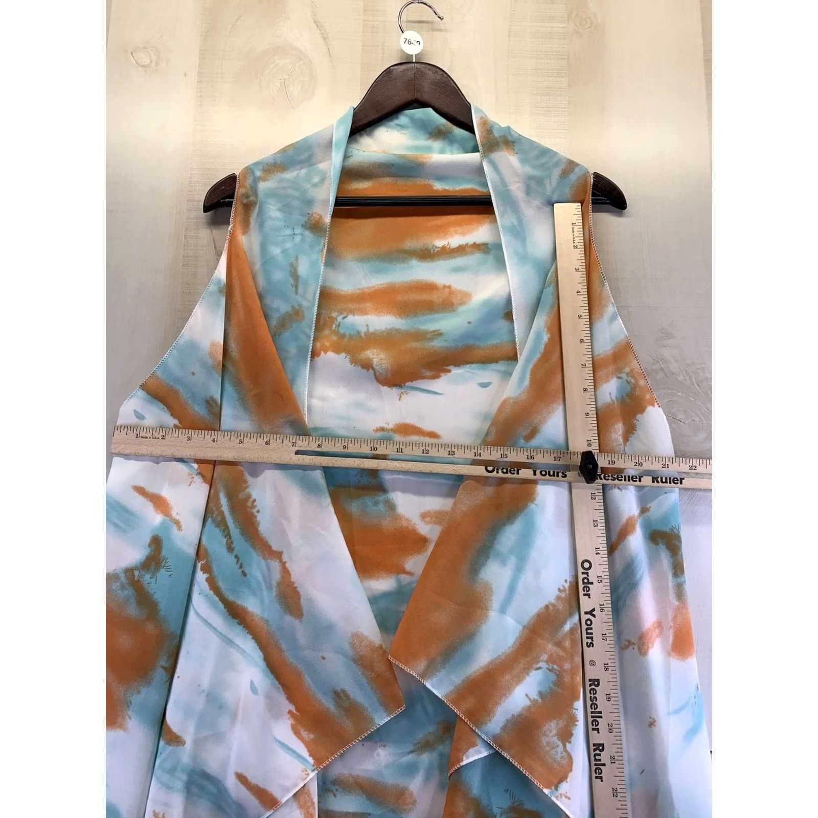 Sea New York L.I.B New York Womens Abstract Print Chiffon Vest NWT-7649 Chiffon Vest Blouse Sleeveless V-Neck Multicolor Tunic L Womens Size L / US 10 / IT 46 - 4 Thumbnail