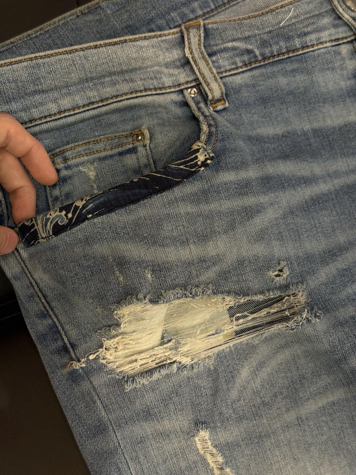 Amiri Size 38 - Amiri Blue Patchwork Jeans 100% Authentic Size US 38 / EU 54 - 11 Thumbnail