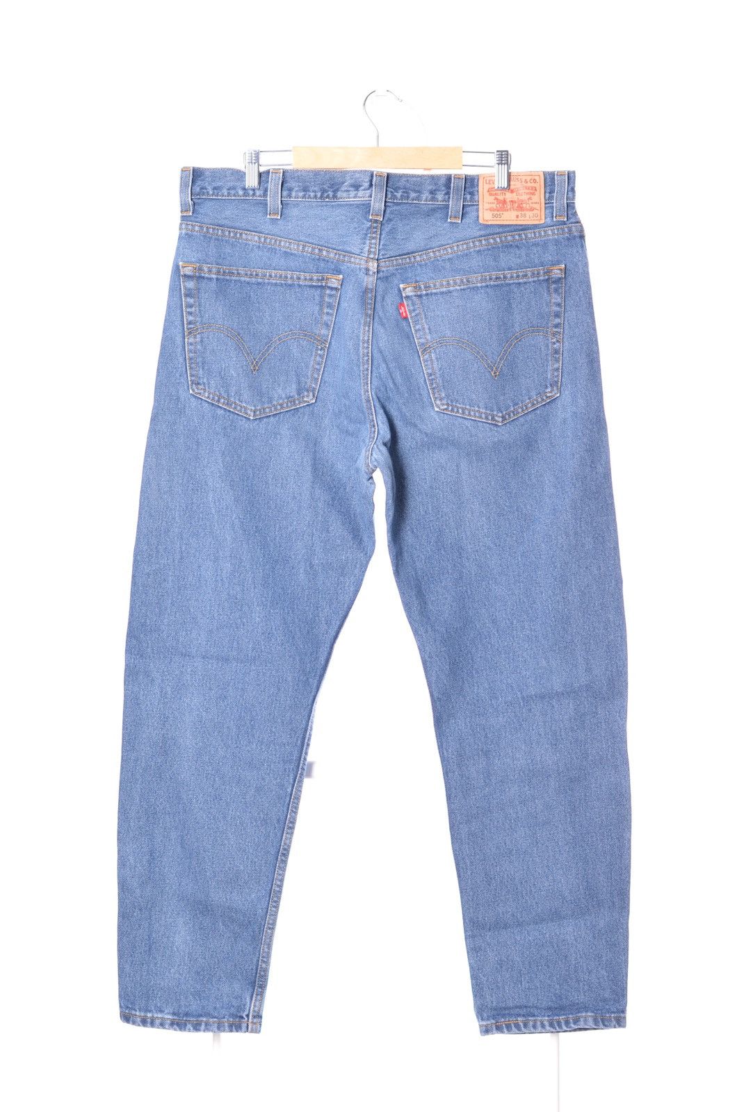 Levi's Levis 505 light wash denim jeans sz36 Size US 38 / EU 54 - 2 Thumbnail