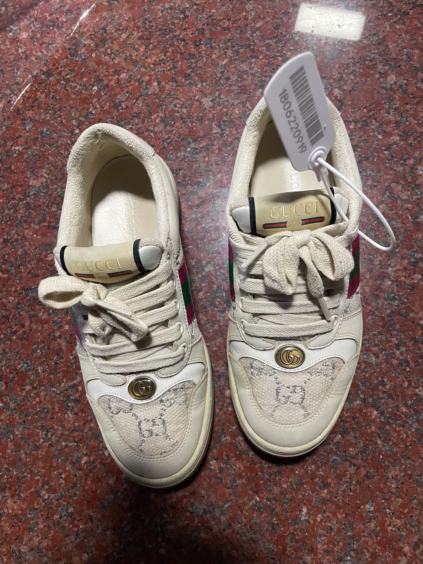 Gucci Gucci Distressed Sneakers Size US 5 / IT 35 - 1 Thumbnail