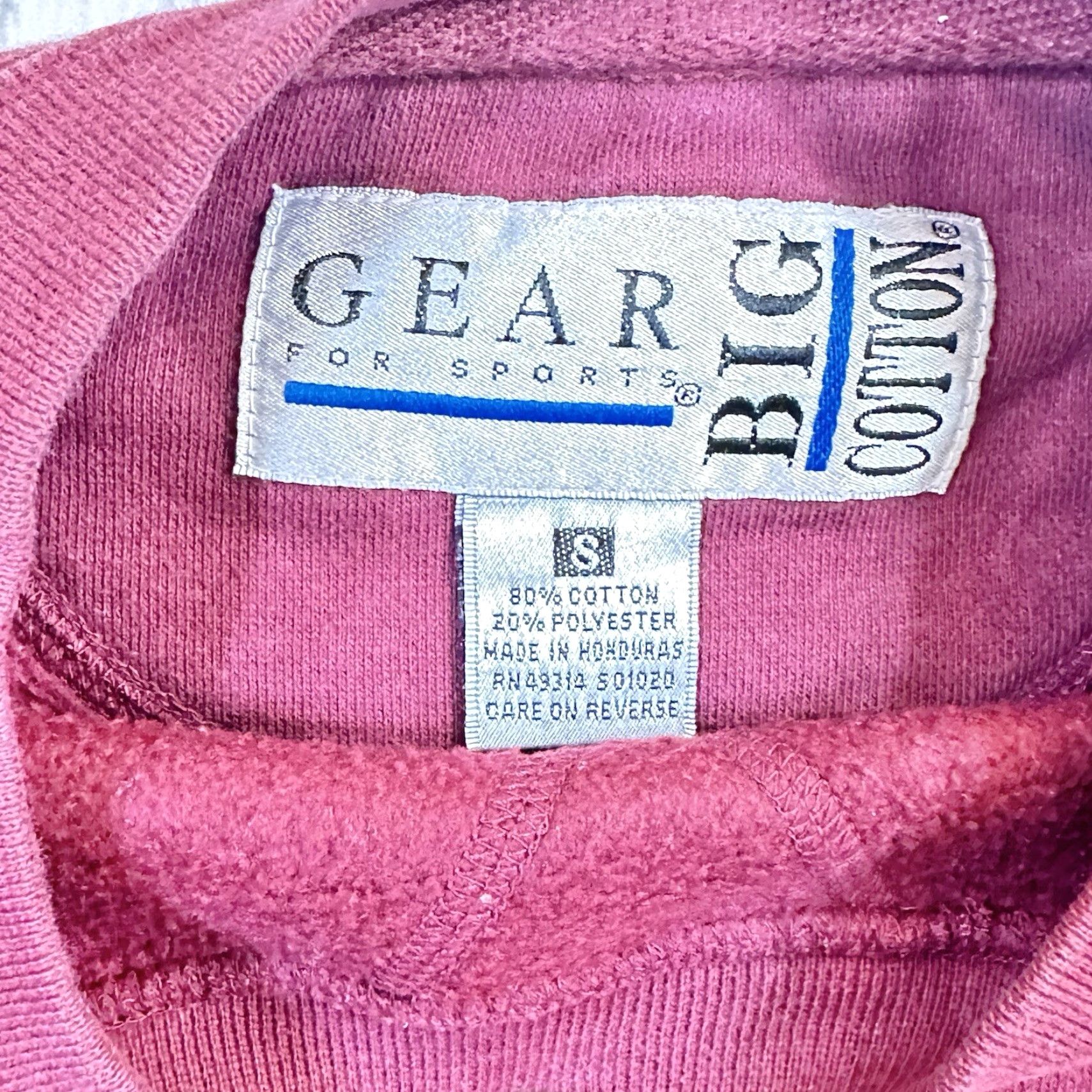 Vintage VINTAGE Gear for Sport Sweatshirt Mens Crewneck Red Cotton Misawa Air Base Japan Embroidered Logo Heavyweight Small S Size US S / EU 44-46 / 1 - 5 Thumbnail