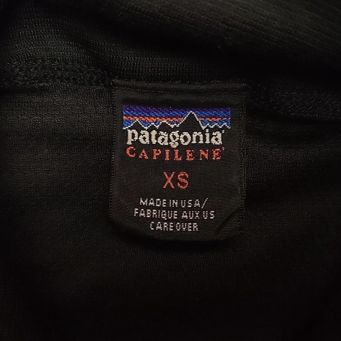 Patagonia VINTAGE Patagonia Capilene Sweater Women XS Black 1/4 Zip Outdoors Made in USA Gorp Size XS / US 0-2 / IT 36-38 - 4 Thumbnail