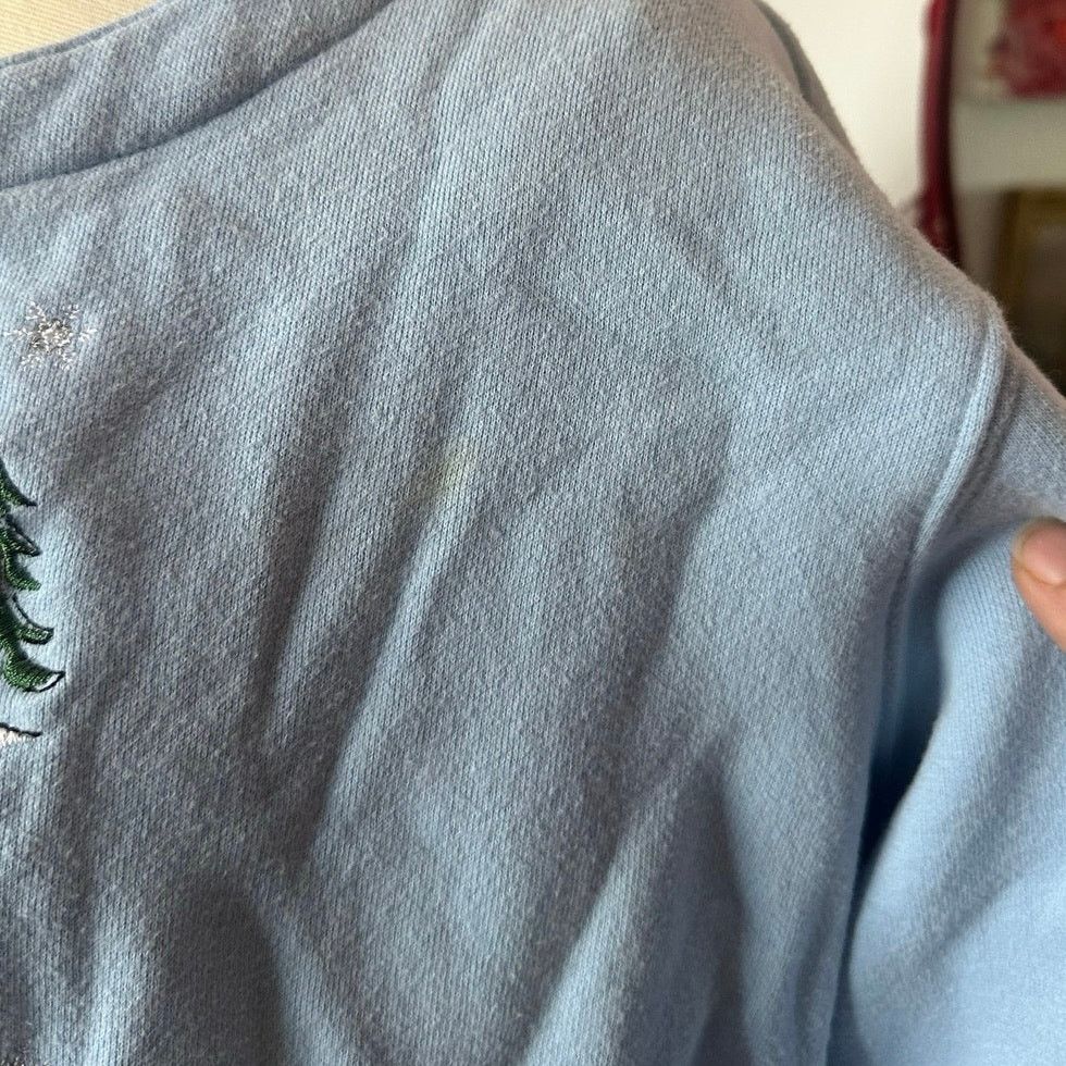 Other classic elements blue christmas long sleeve button up jacket Size XL / US 12-14 / IT 48-50 - 3 Thumbnail
