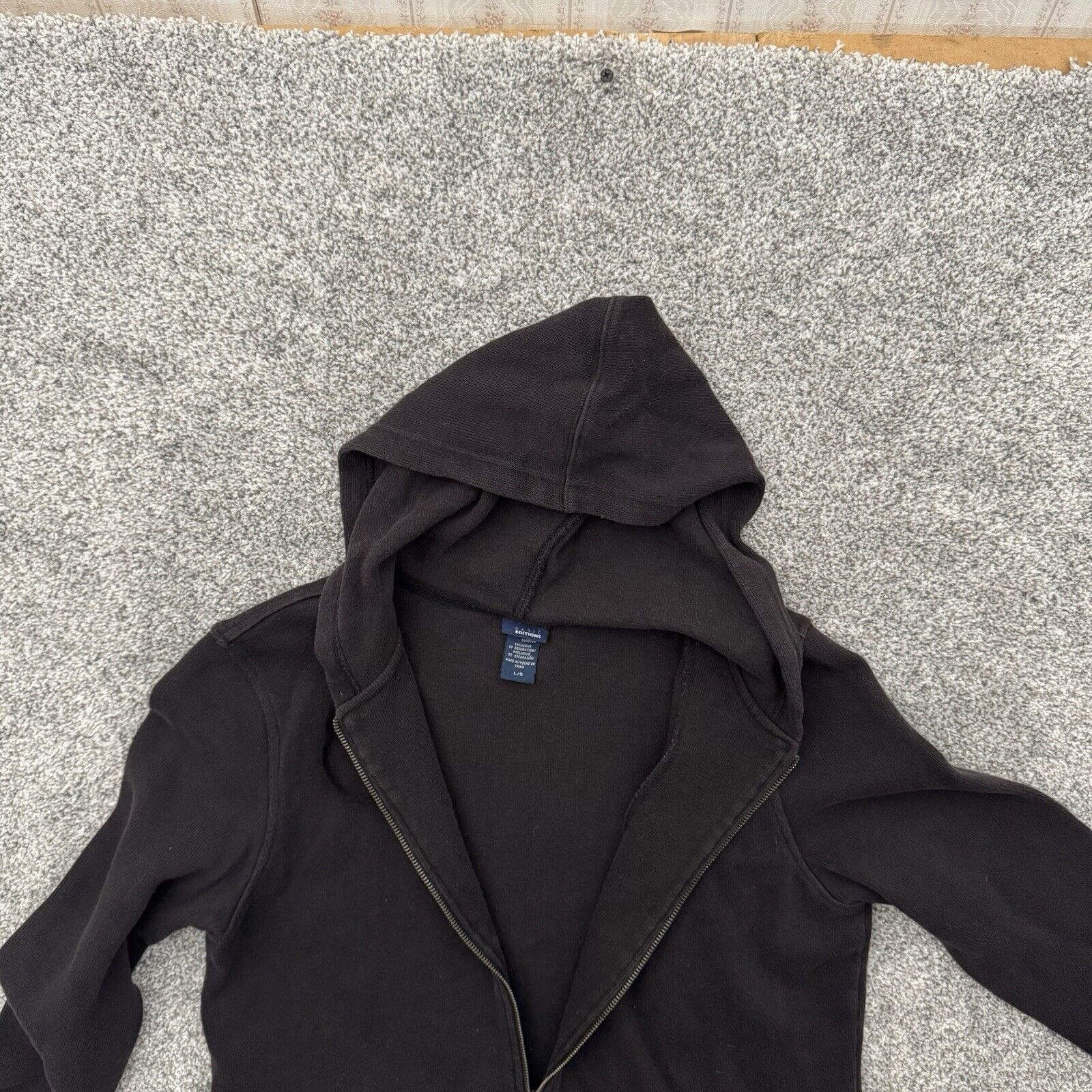 Basic Editions Basic Editions Hoodie Large Grunge Streetwear Y2K Vintage Size US L / EU 52-54 / 3 - 8 Thumbnail