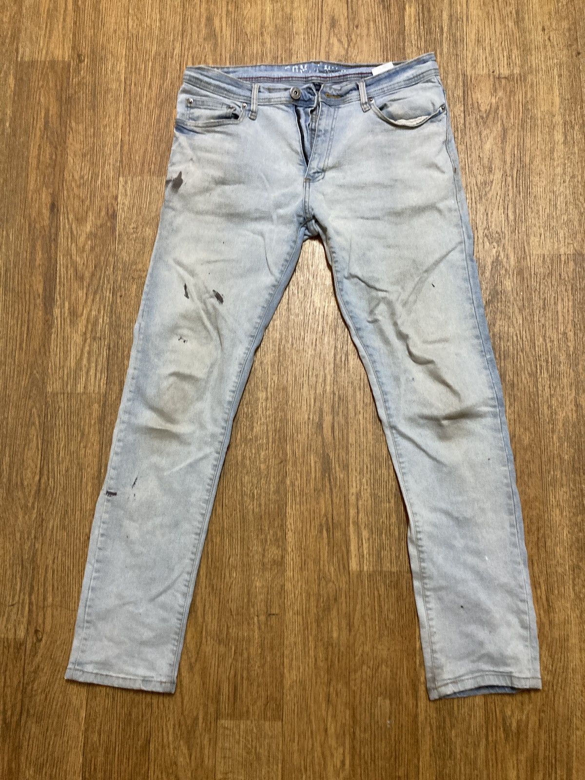 Other Company brand jeans with paint stains Size US 34 / EU 50 - 1 Thumbnail