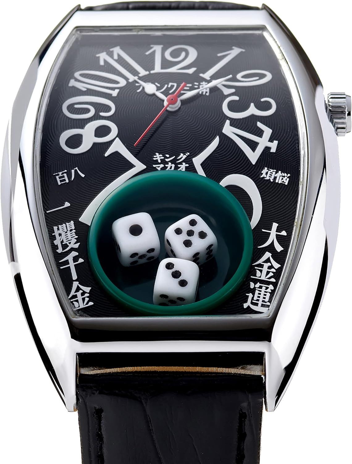 Japanese Brand Frank Miura Life's a Gamble Watch King Macau Dice black Size ONE SIZE - 3 Thumbnail