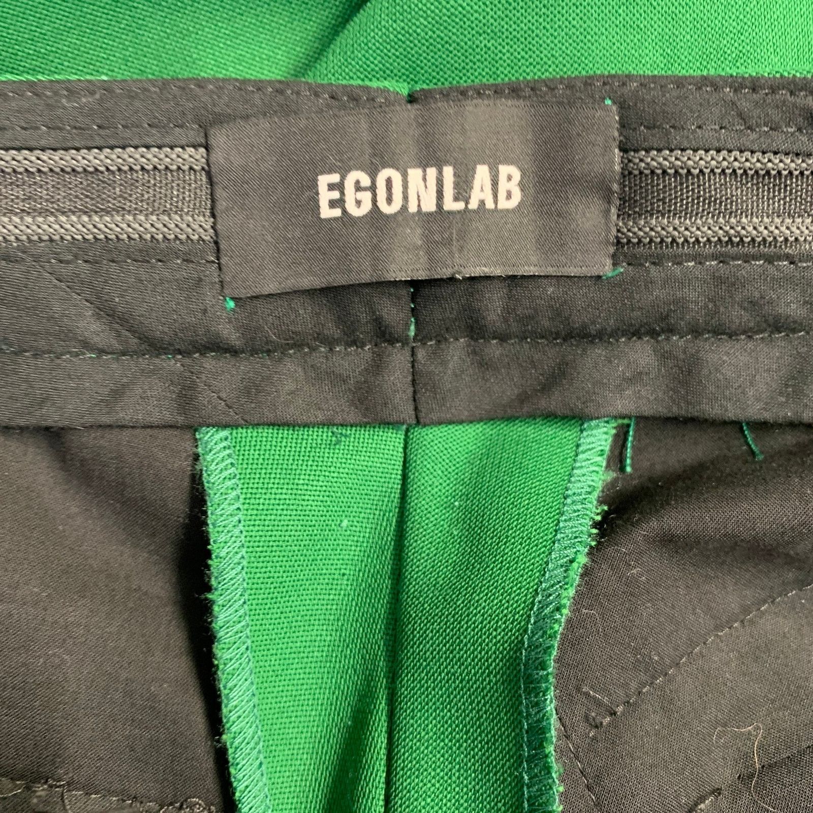 Egon Lab Wool Asymmetrical Double Breasted Tailored Fit Notch Lapel Size 34R - 11 Thumbnail
