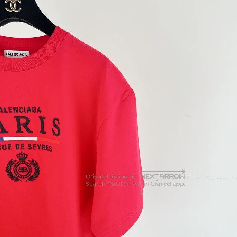 Balenciaga Balenciaga Red Short Sleeve Top Size US M / EU 48-50 / 2 - 3 Thumbnail