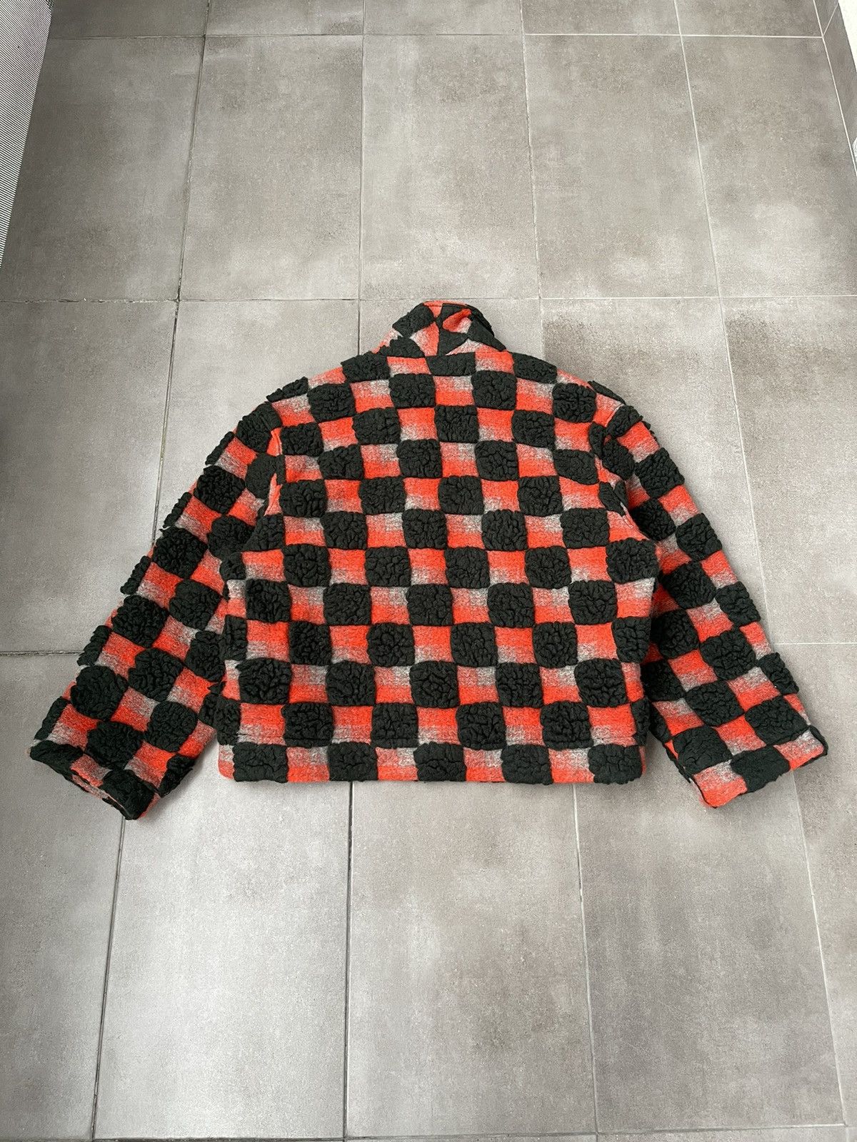 Henrik Vibskov !DS! AW23 Henrik Vibskov Big Bag Teddy Checks Jacket Size US L / EU 52-54 / 3 - 18 Thumbnail