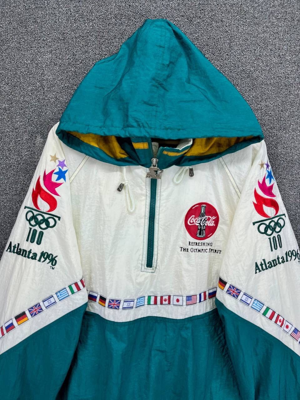 Starter Vintage Starter Olympic Games Hoodie Half Zipper Anorak Size US L / EU 52-54 / 3 - 5 Thumbnail