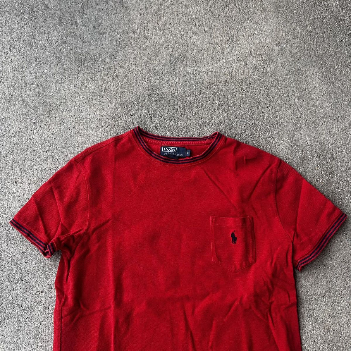 Polo Ralph Lauren × Vintage vintage 90s polo Ralph Lauren cut & sew ringer t shirt Size US M / EU 48-50 / 2 - 2 Thumbnail