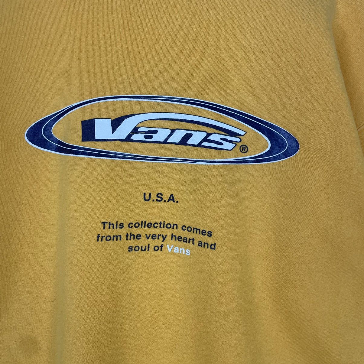 Designer × Vintage Vintage Hoodie/sweater 90s Vans Usa sweatshirt pullover - Size US L / EU 52-54 / 3 - 7 Thumbnail
