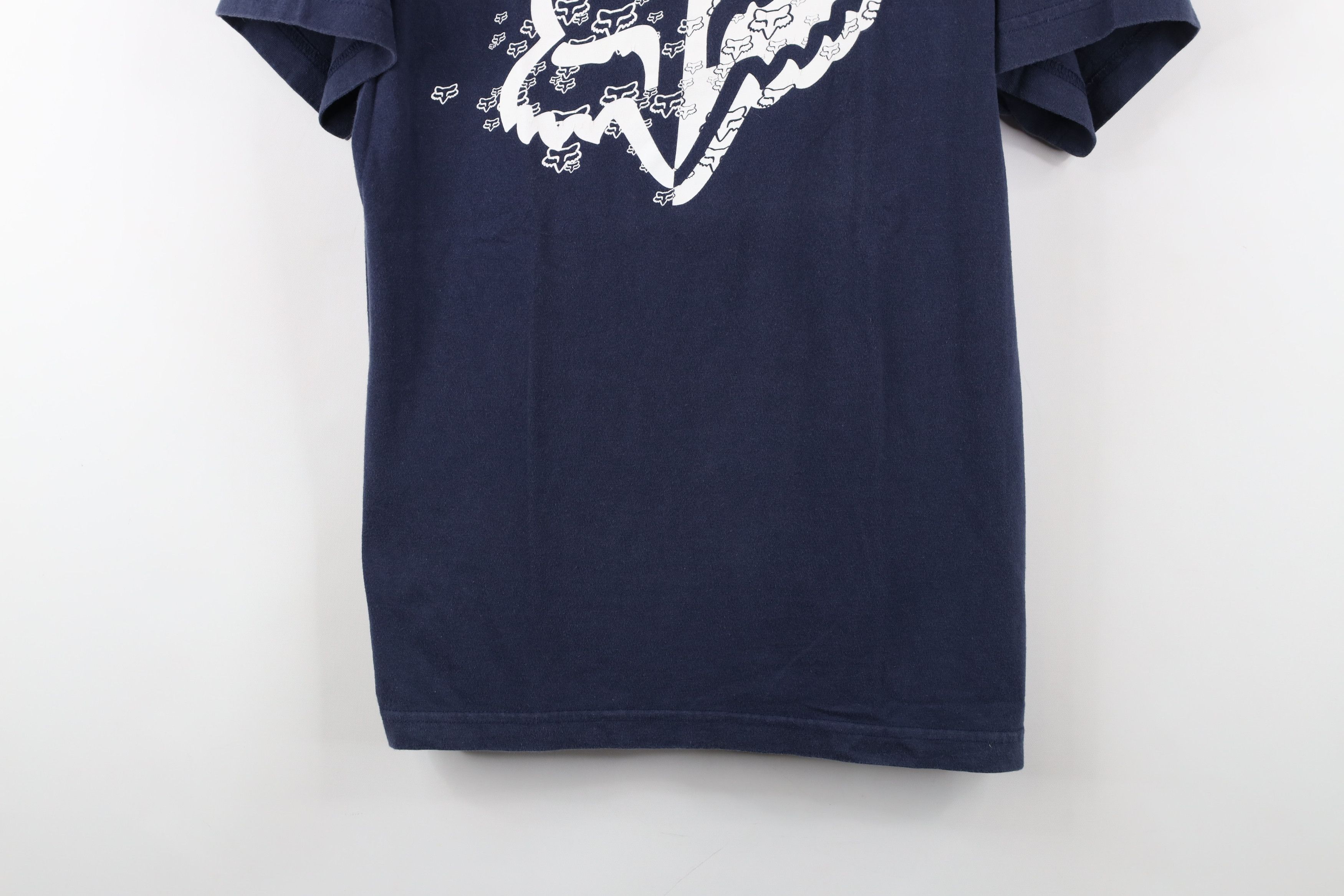 Fox Racing × Vintage Vintage 90s Y2K Fox Racing Spell Out Big Logo T-Shirt Blue Size US S / EU 44-46 / 1 - 3 Thumbnail