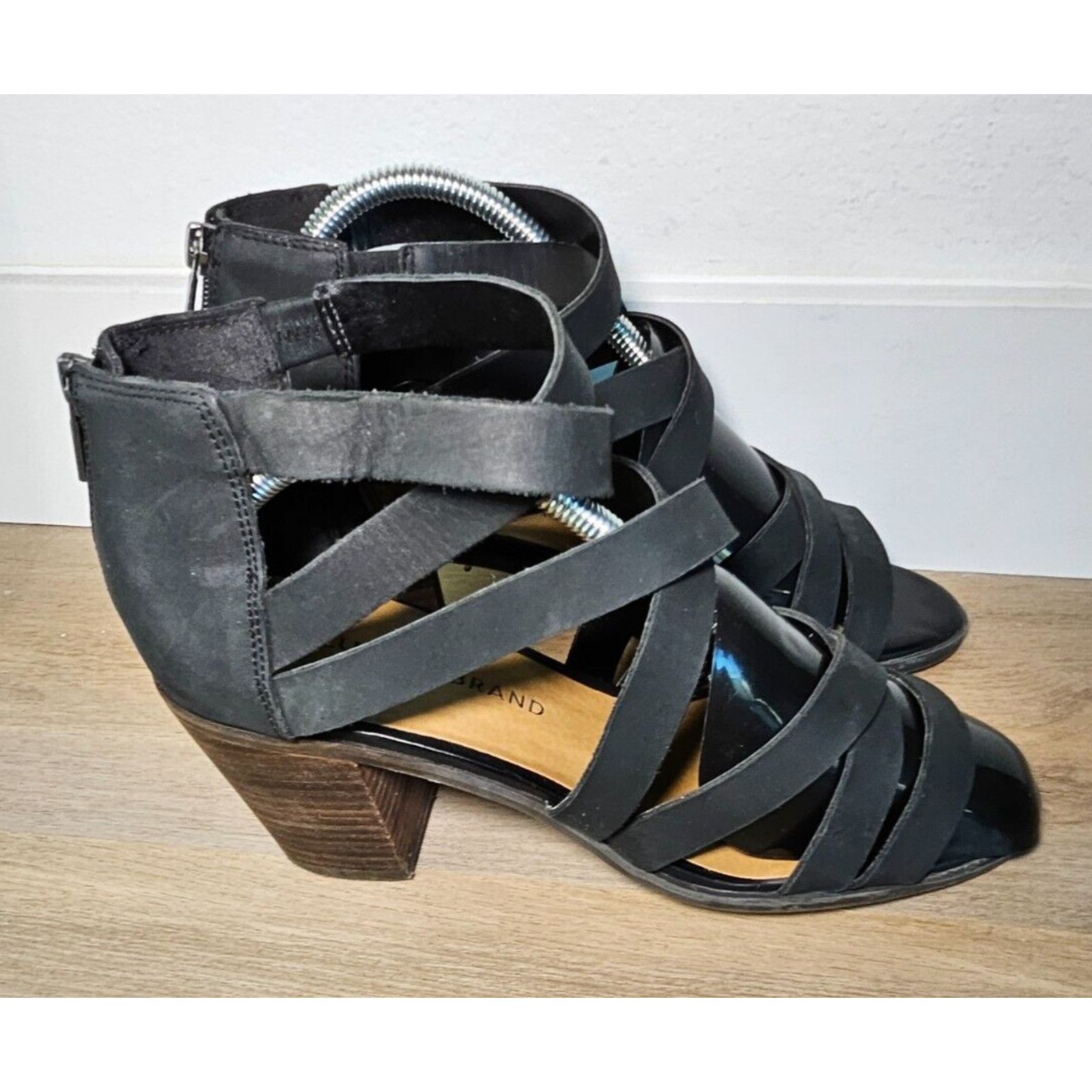 Lucky Brand Lucky Brand Women’s Black Strappy Heeled Sandals Size 10M Size US 10 / IT 40 - 1 Thumbnail
