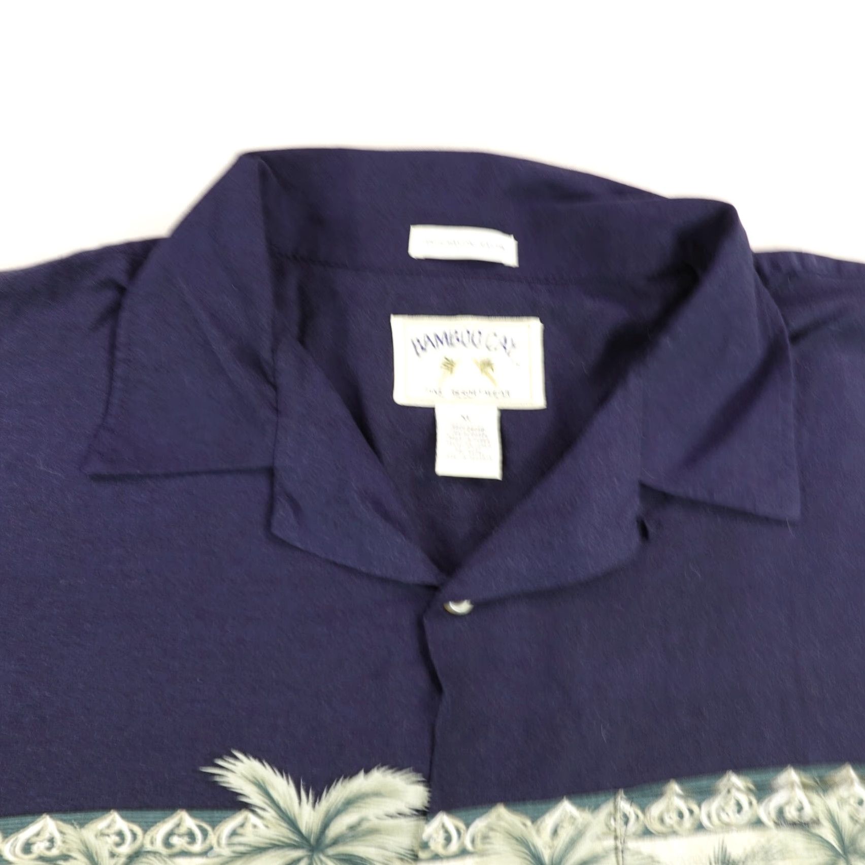 Vintage VINTAGE Bamboo Cay Shirt XL Blue Floral Hawaiian Camp Button-Up Mens Size US XL / EU 56 / 4 - 2 Thumbnail
