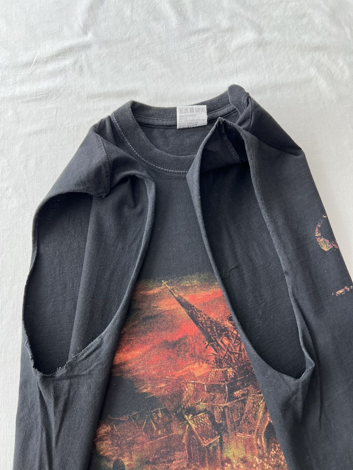 Band Tees Vintage 2005 Manegarm Vredens Tid Black Tank Top T-shirt Size US L / EU 52-54 / 3 - 10 Thumbnail