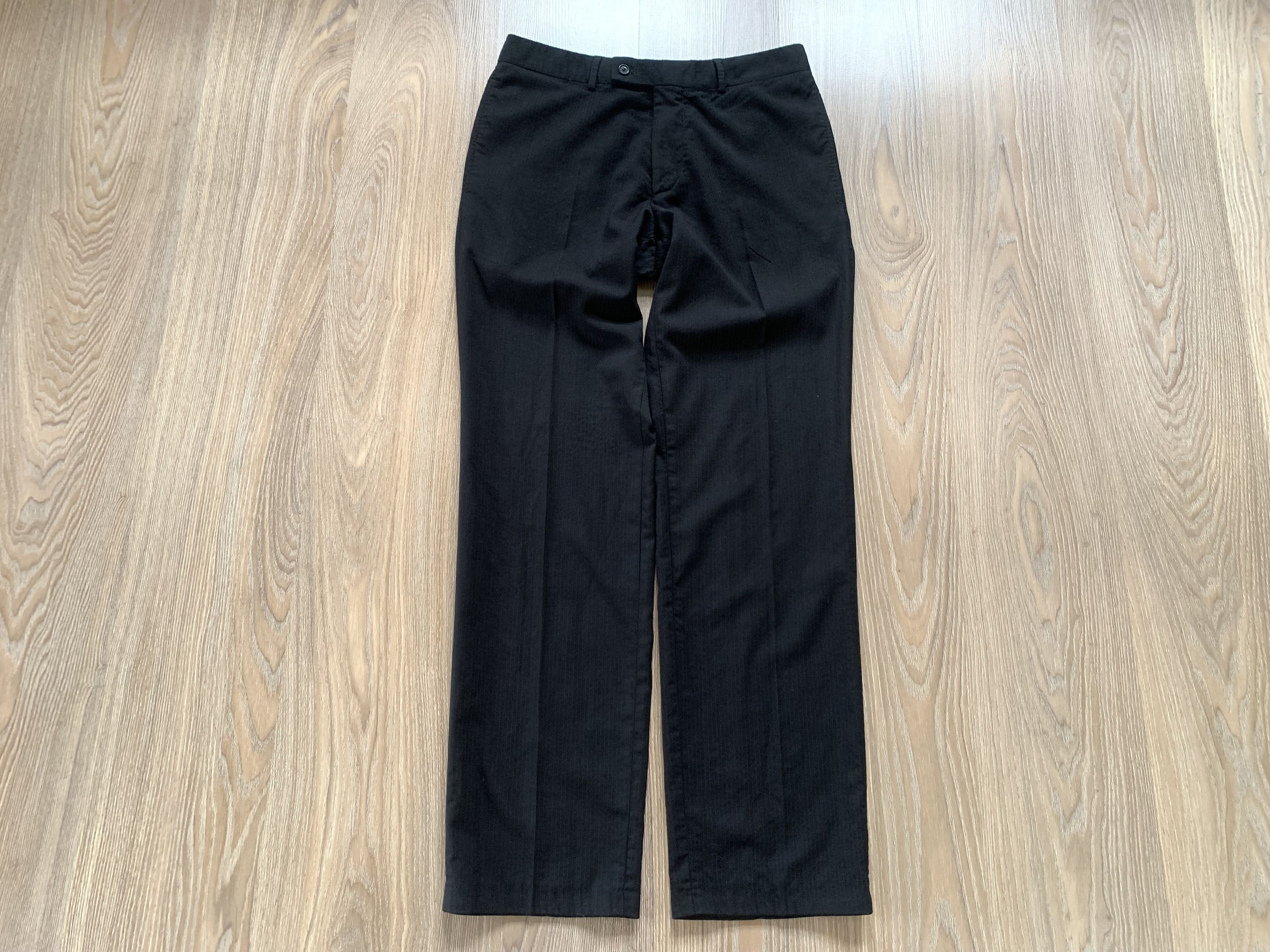 Hugo Boss Hugo Boss Black Vintage Wool Formal Trousers Size 48R - 2 Thumbnail