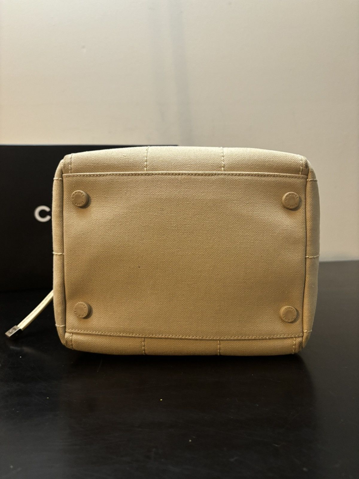 Chanel Chanel Coco Canvas Square Chocolate Stitched Bowling Bag Size ONE SIZE - 6 Thumbnail