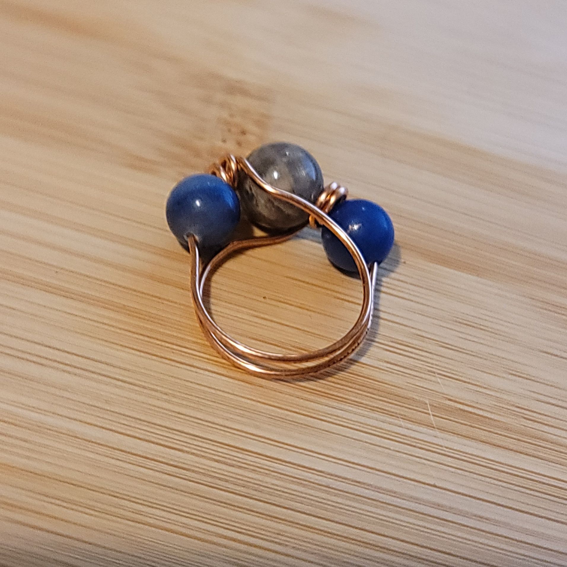 Handmade Handmade Sunstone Aventurine Copper Ring Size ONE SIZE - 3 Thumbnail