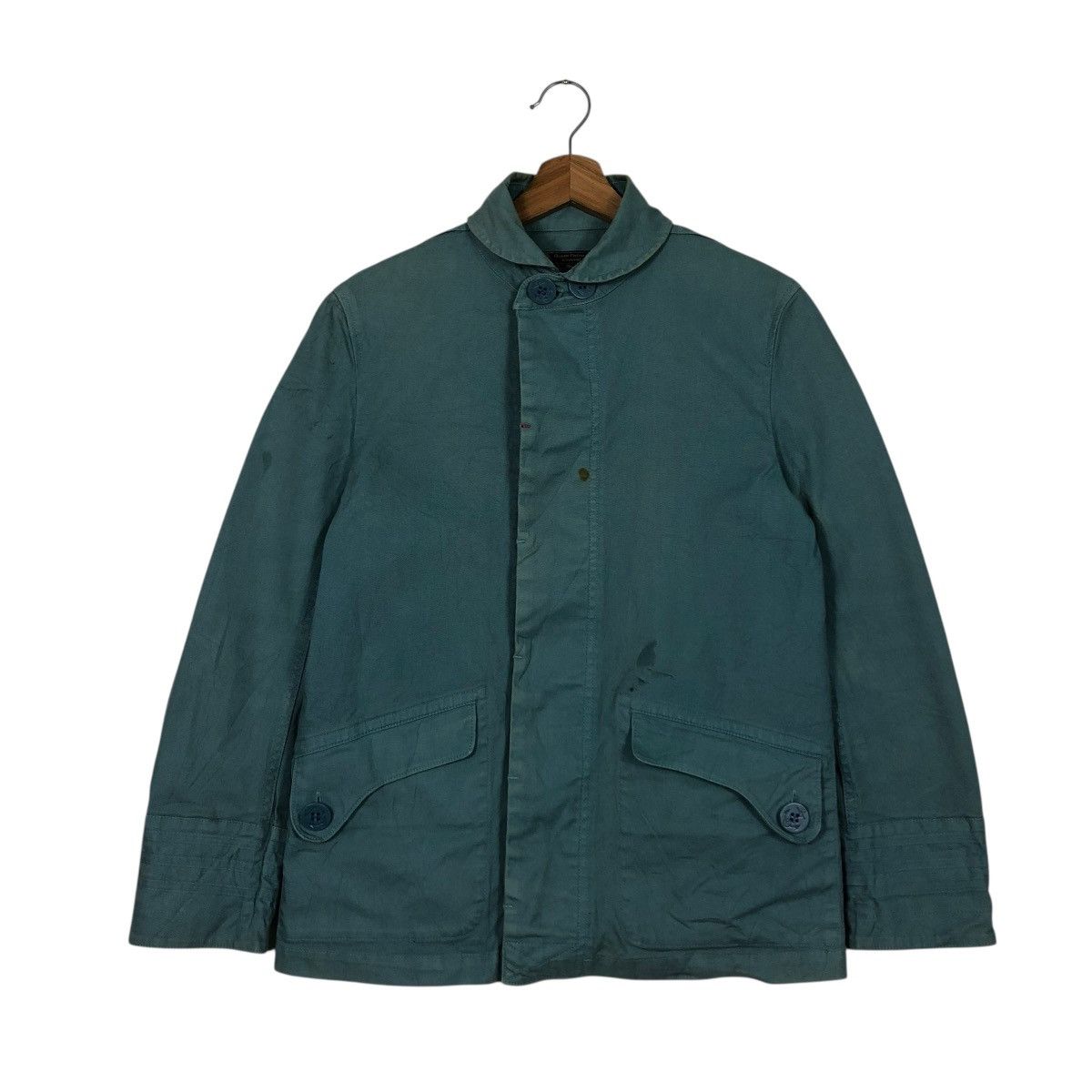 Vintage 🔥VINTAGE CHORE WORK MILITARY SHAWL COLLAR OCEAN UNION Size US S / EU 44-46 / 1 - 3 Thumbnail