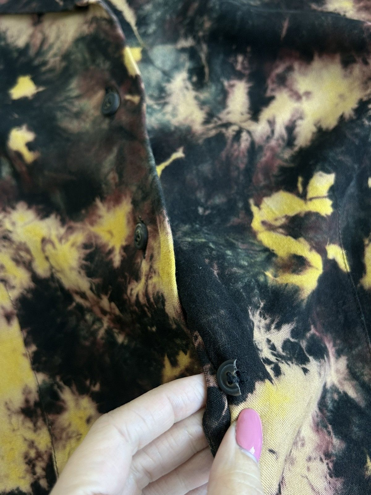 Vintage Tie dye Blouse Vintage Gorgeous Mesh Y2K 00s Size S / US 4 / IT 40 - 11 Thumbnail