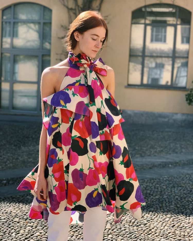 La DoubleJ La Double J Floral All Over Print Dress (M) Size M / US 6-8 / IT 42-44 - 10 Thumbnail