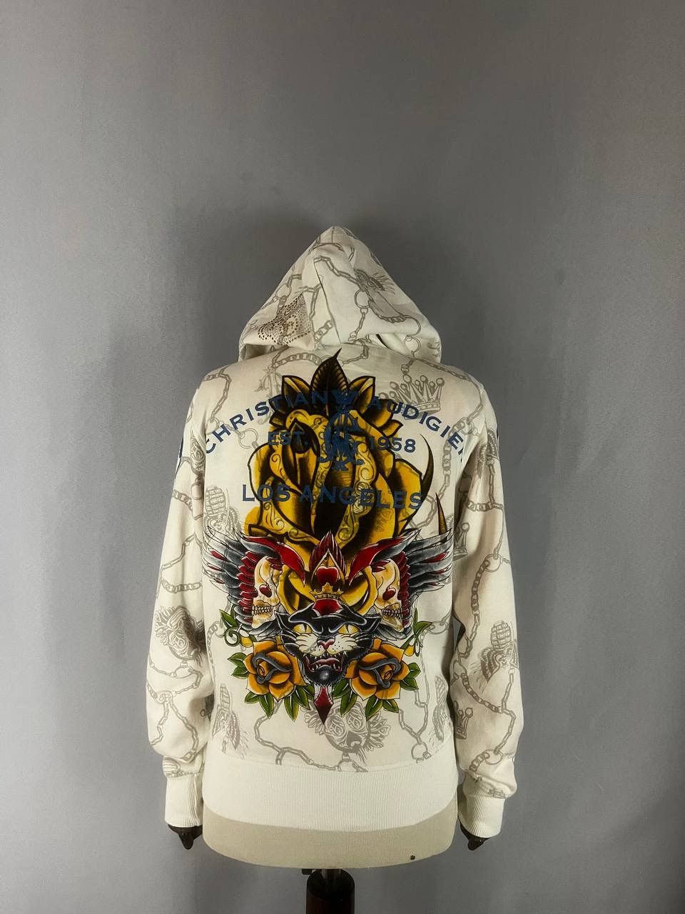 Christian Audigier Christian Audigier Hoodie White Size US XL / EU 56 / 4 - 8 Thumbnail
