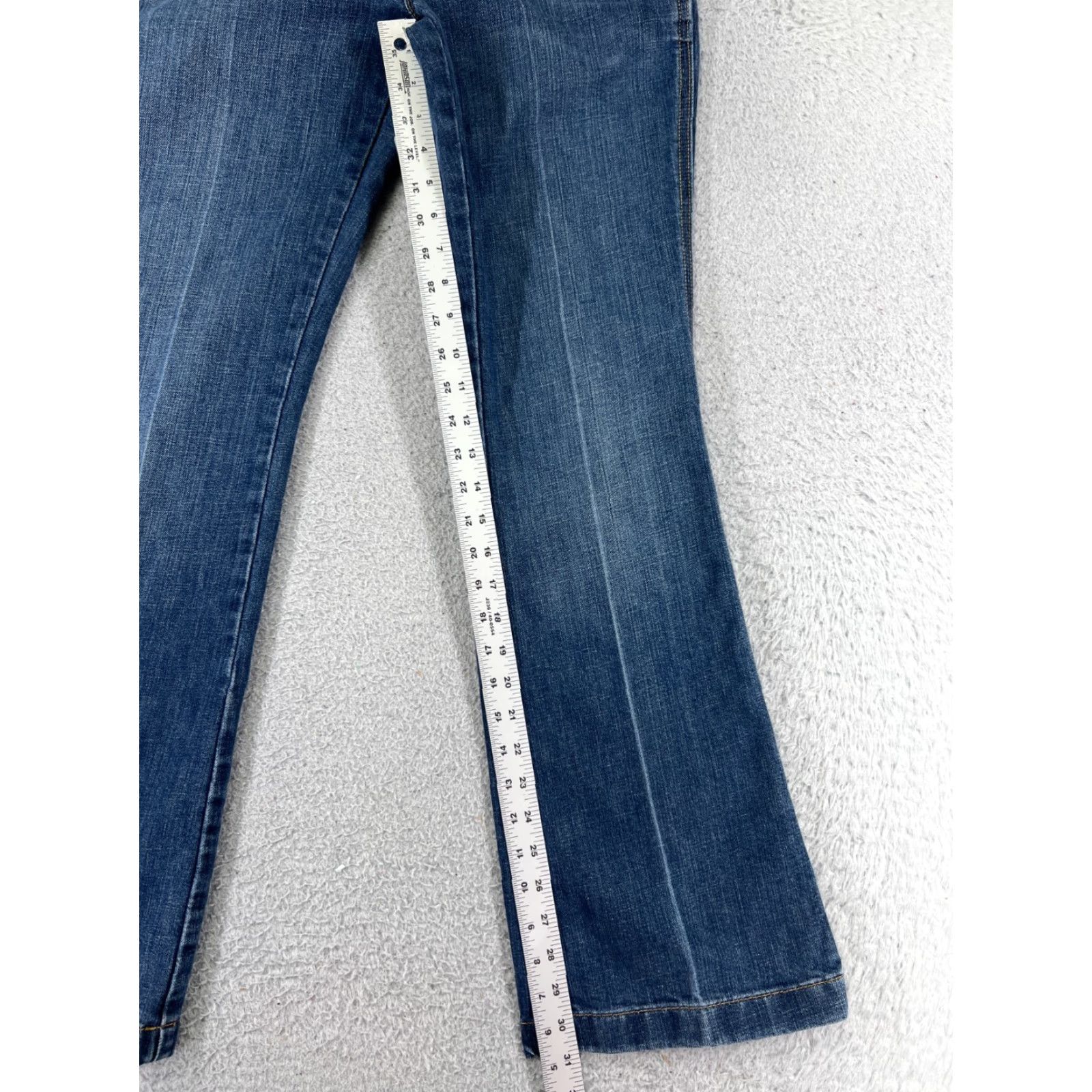 Gap GAP Jeans Womens 0 Blue Denim Low Rise 23x33 5-Pocket Stretch Cotton Blend 1969 City Size 25" / US 0 / IT 36 - 7 Thumbnail