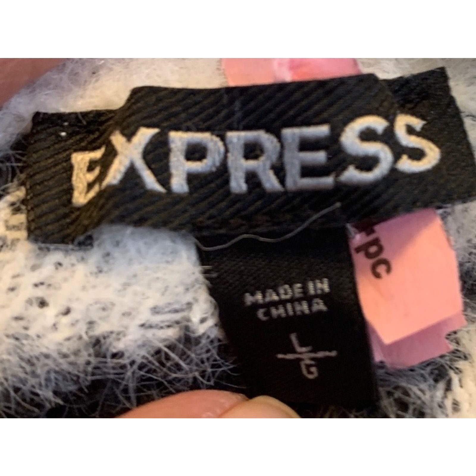 Express Express Zebra Animal Print Sweater Laced Front Women L Size L / US 10 / IT 46 - 9 Thumbnail