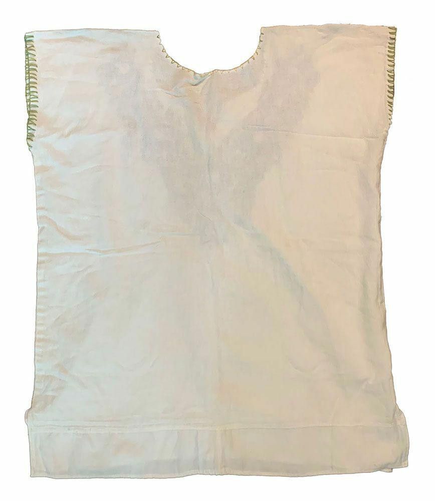 Designer New White Hand Made Embroidered Blouse L Size L / US 10 / IT 46 - 3 Thumbnail