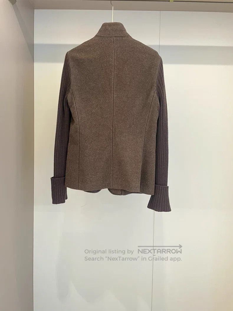 Brunello Cucinelli Brunello Cucinelli Caramel Alpaca Wool Jacket Size M / US 6-8 / IT 42-44 - 2 Thumbnail