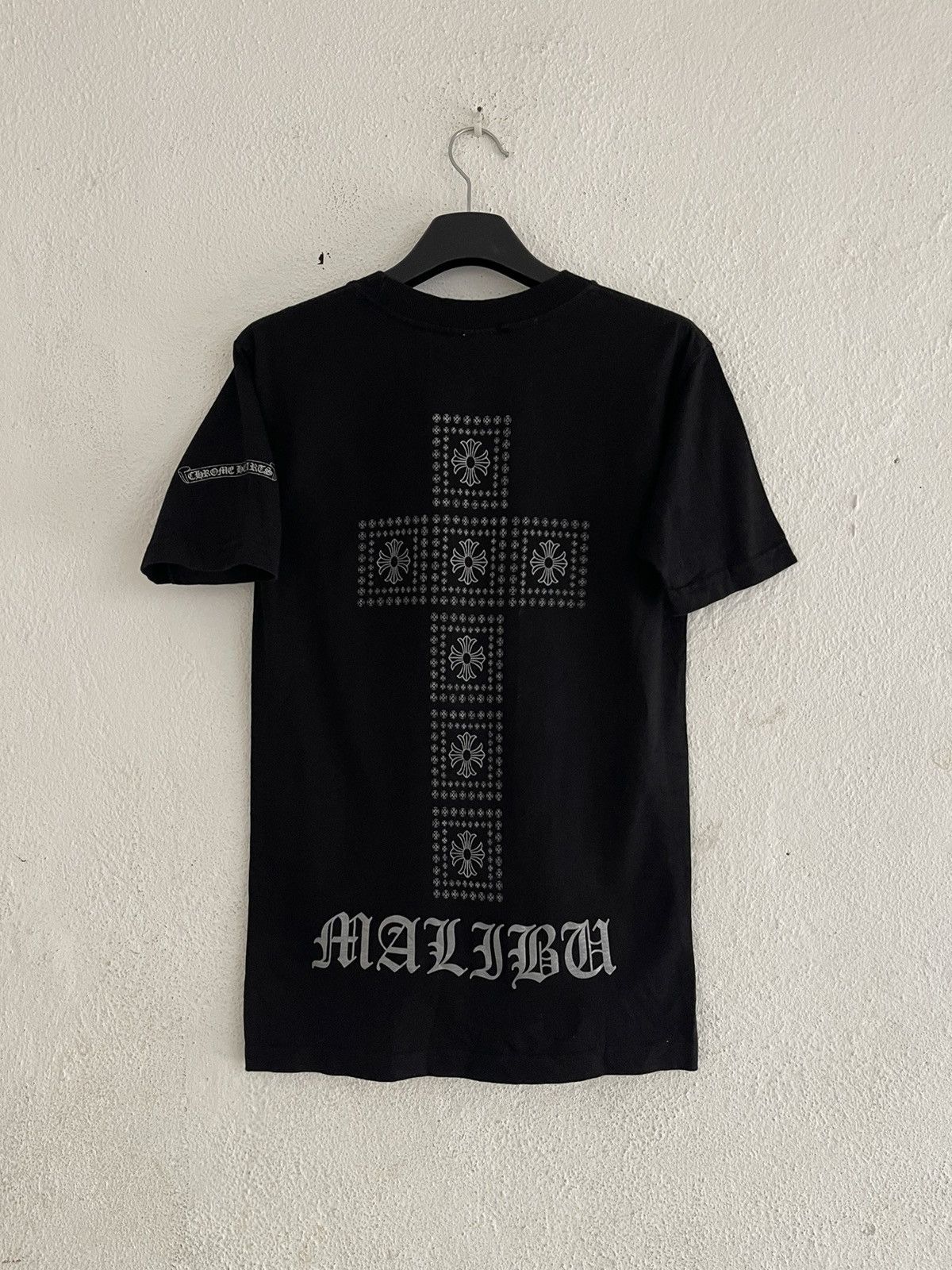 Vintage Chrome Hearts Cross Malibu Metallic Print T Shirt