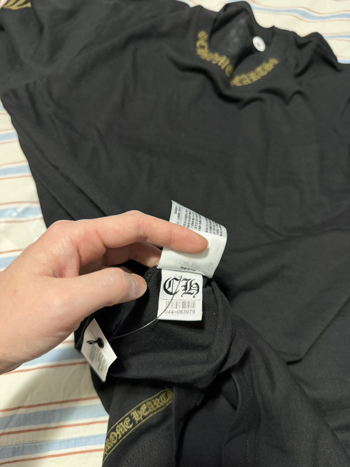 Chrome Hearts Chrome Hearts Neck Logo (Long Sleeve) tee shirt - NEW size M Size US M / EU 48-50 / 2 - 4 Thumbnail
