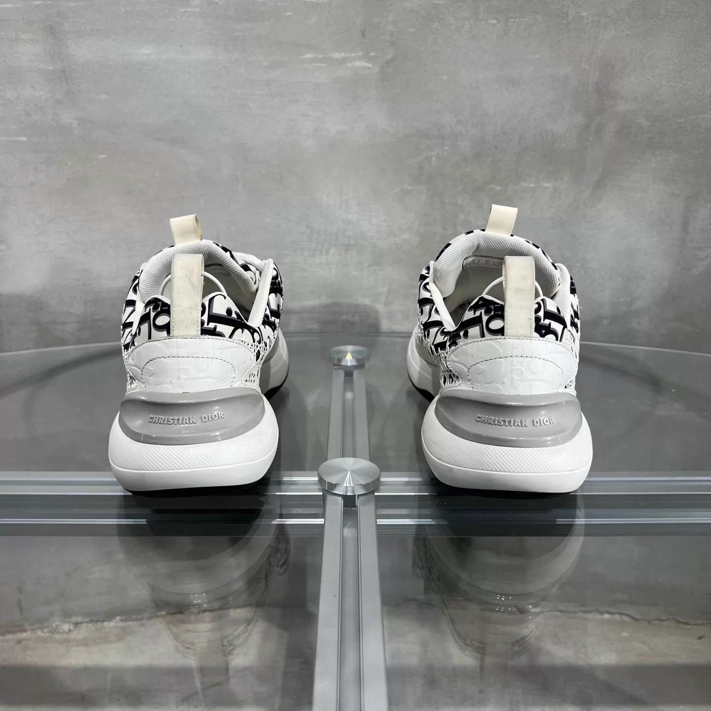 Dior DIOR B24 Black White Allover Kicks 42 YH21895 Size US 9 / EU 42 - 6 Thumbnail