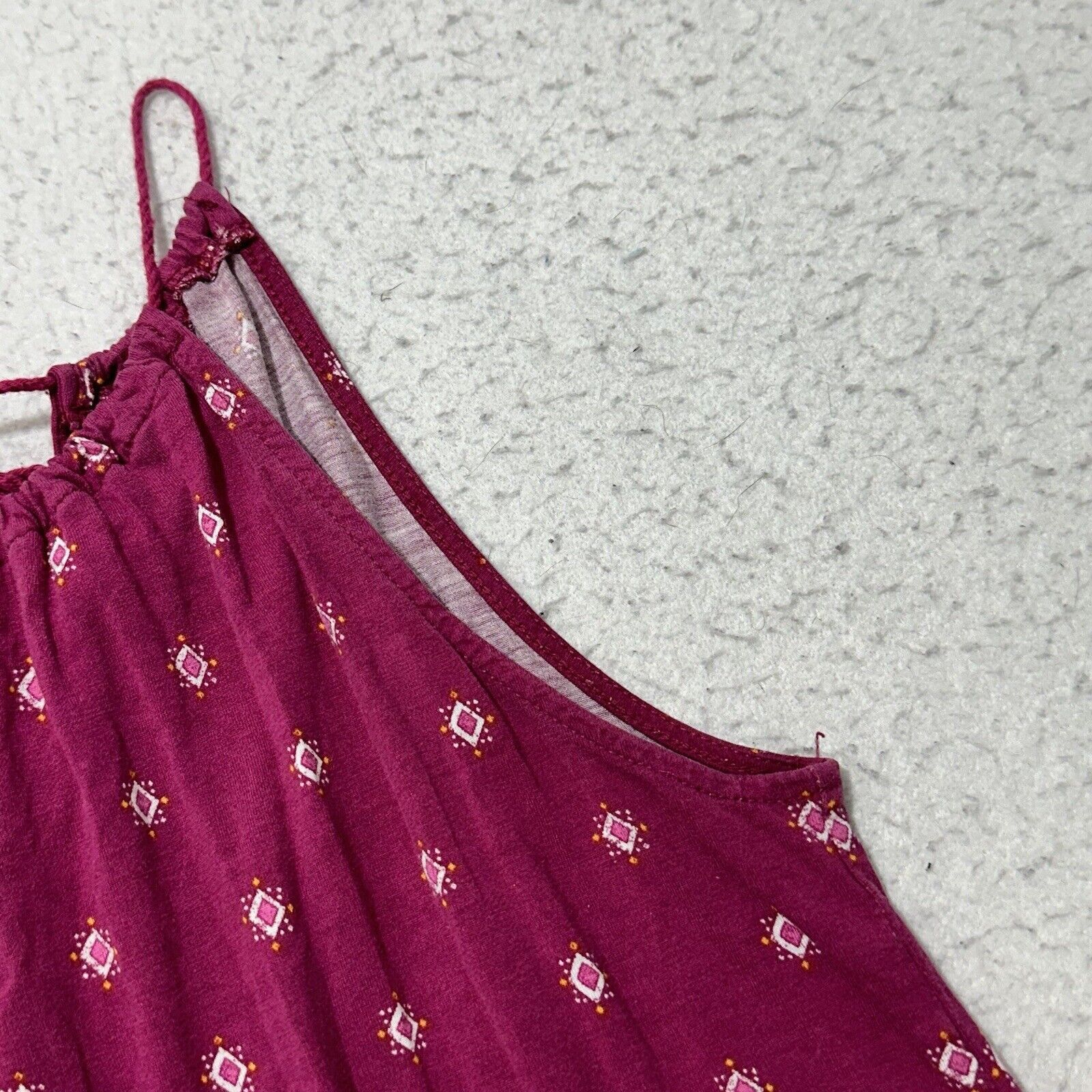 Old Navy Old Navy XS Babydoll Tank Top Berry Purple Boho Print Size XS / US 0-2 / IT 36-38 - 5 Thumbnail