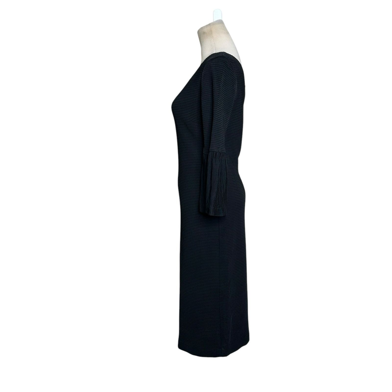 Trina Turk Trina Turk black 3/4 sleeves sheath midi dress size 6 Size M / US 6-8 / IT 42-44 - 6 Thumbnail