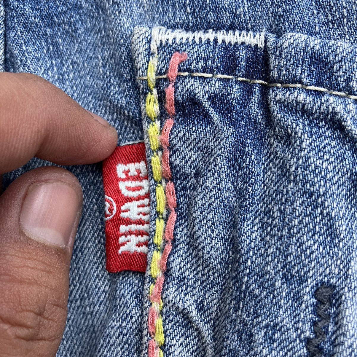 Edwin × Japanese Brand EDWIN BLUE TRIP DENIM 7/8 JOGER PANTS Size US 31 - 7 Thumbnail