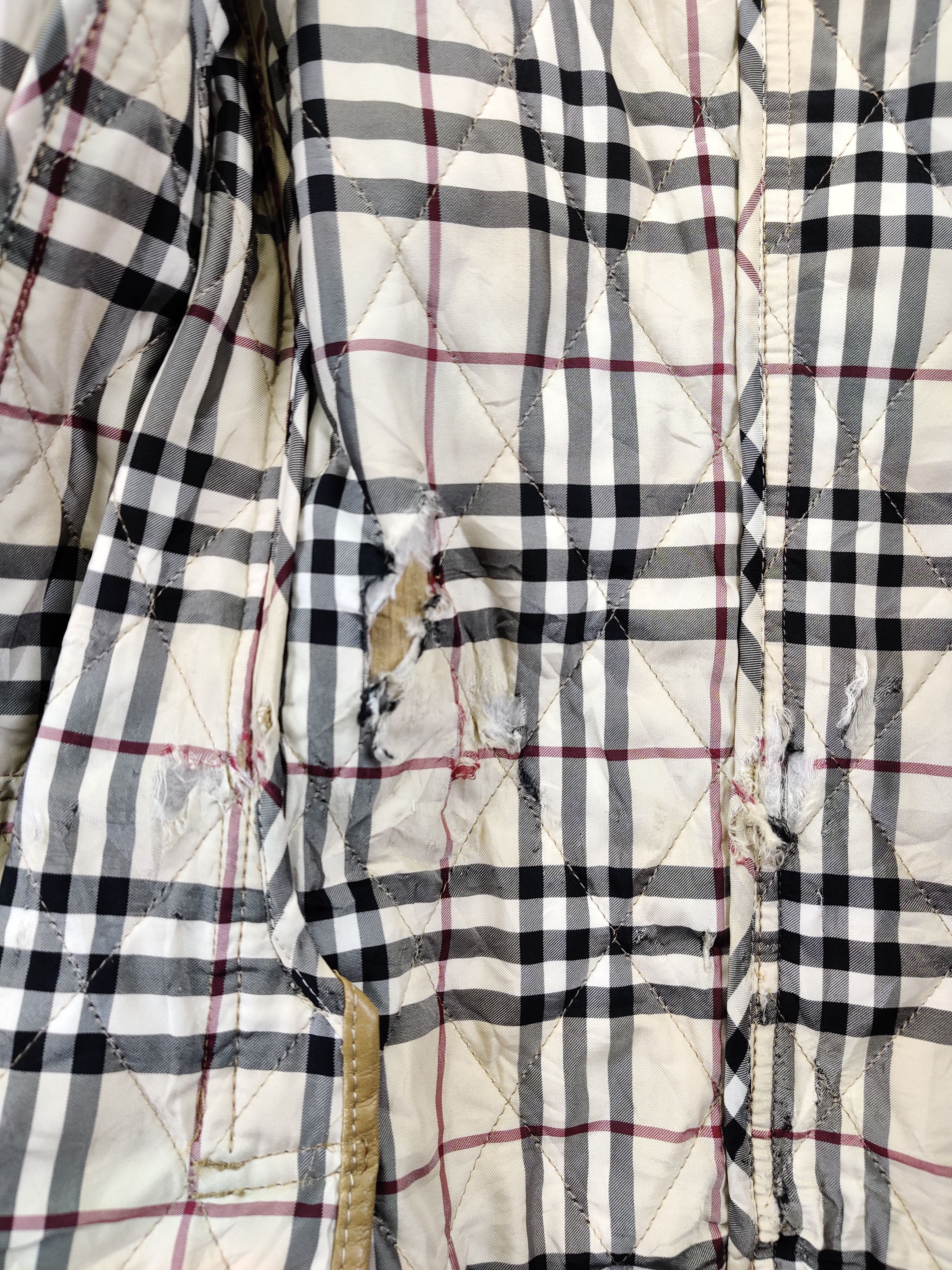 Burberry Vintage Burberry London Nova Check Quilted Distressed Jacket Size US M / EU 48-50 / 2 - 11 Thumbnail