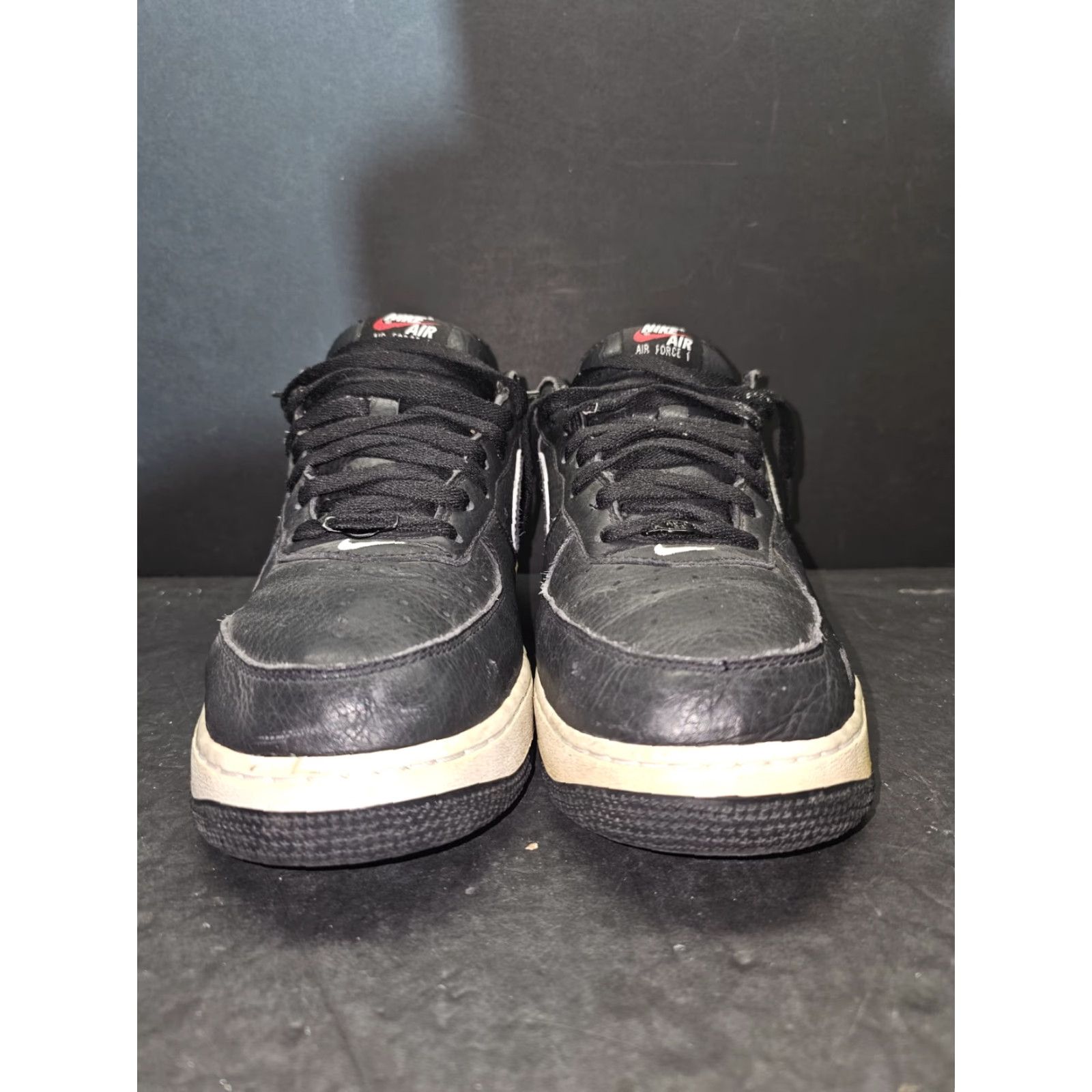 Nike VINTAGE Nike Air Force 1 Low Retro NYC Kith 2016 Black White Red 845053-002 Mens Sz 11.5 Size ONE SIZE - 2 Thumbnail
