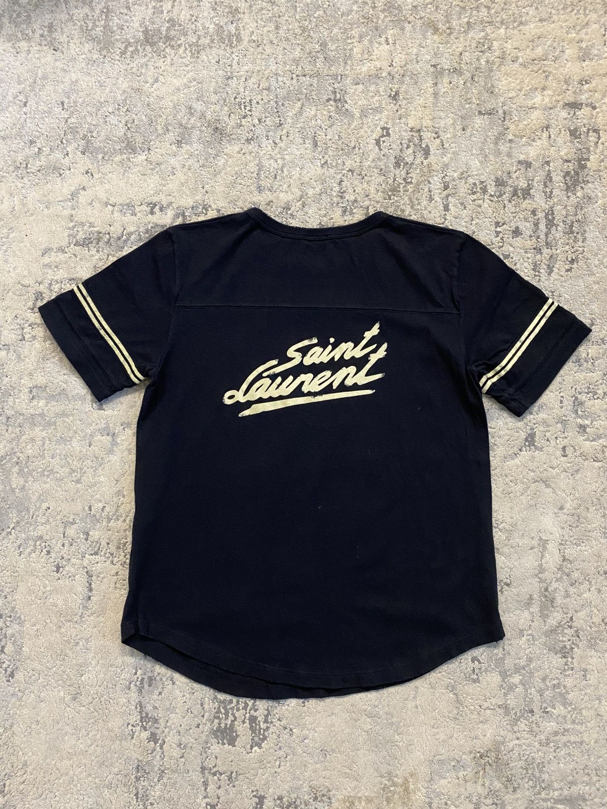 Saint Laurent - 50s Signature Baseball T Shirt