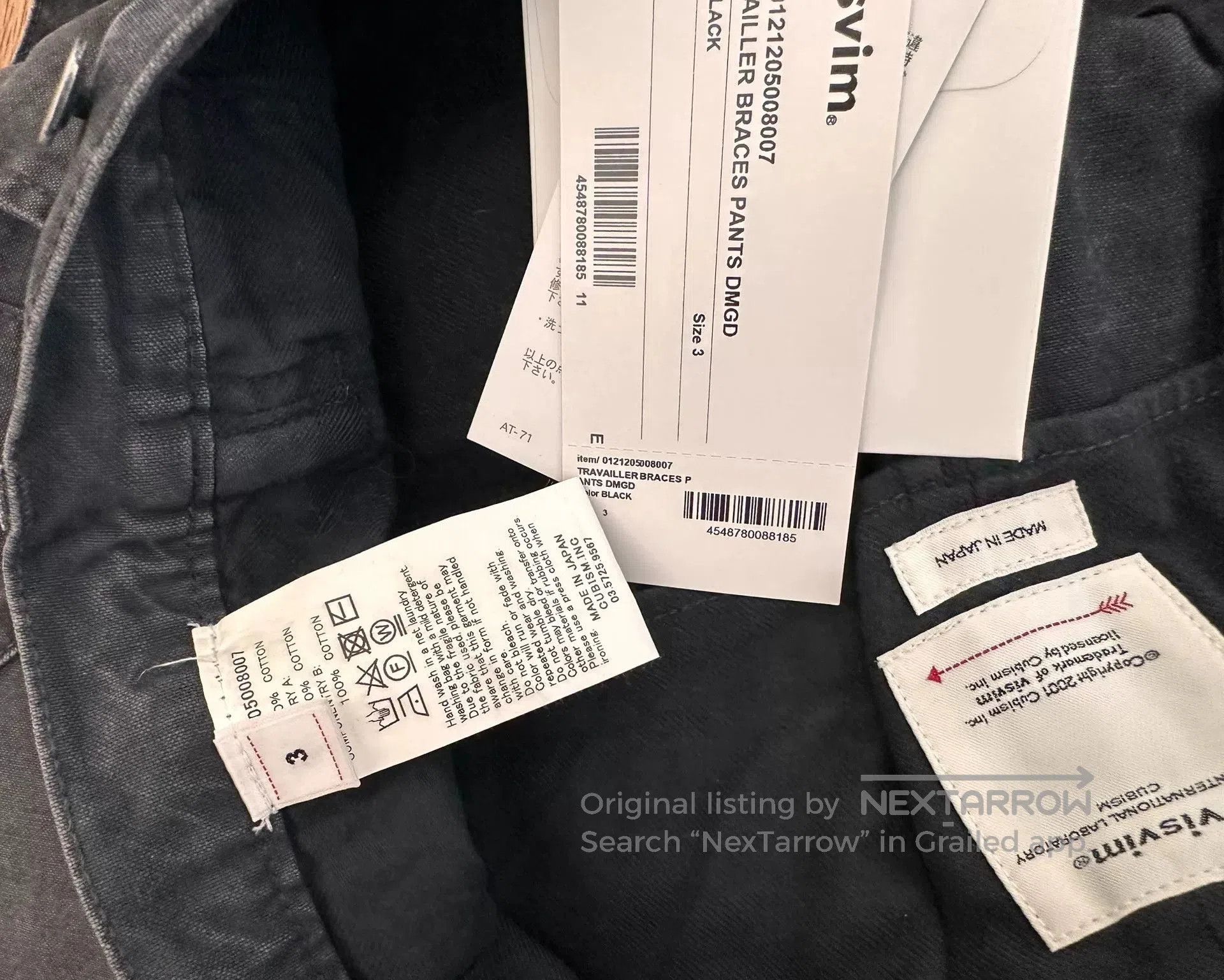 Visvim visvim travailler braces pants black. Size US 32 / EU 48 - 3 Thumbnail