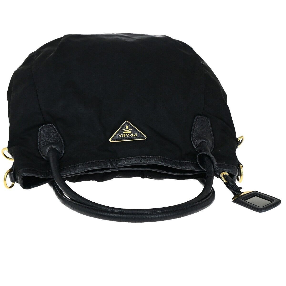 Prada Prada Tessuto Black Synthetic Shoulder Bag Size ONE SIZE - 3 Thumbnail