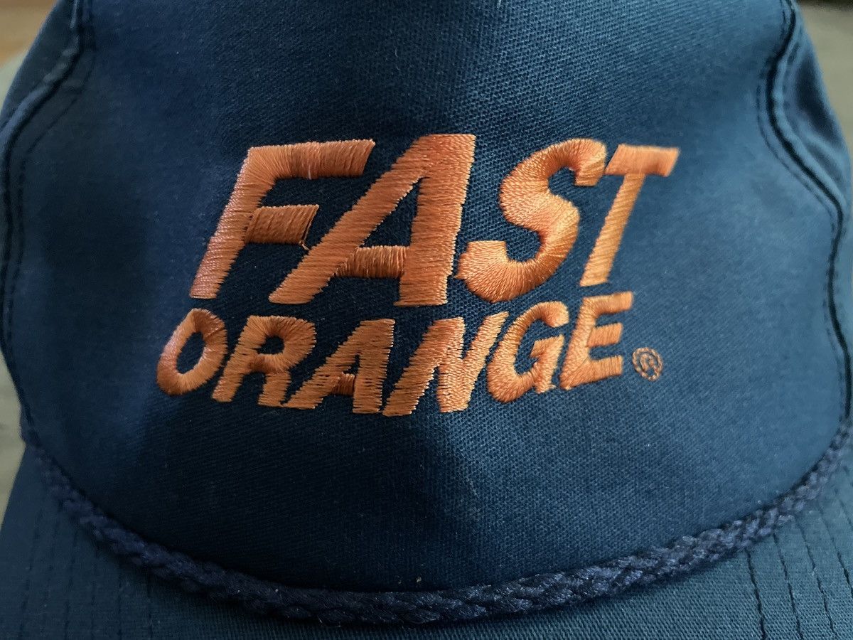 Vintage FAST ORANGE HAT roped Strapback vintage cap hand cleaner vtg Size ONE SIZE - 3 Thumbnail