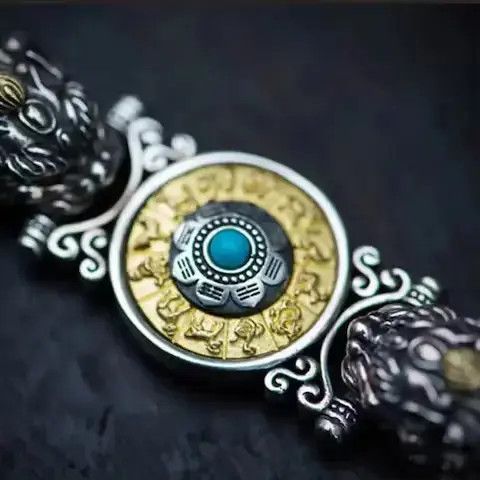 Jewelry Style Retro Silver Bracelet Size ONE SIZE - 4 Thumbnail