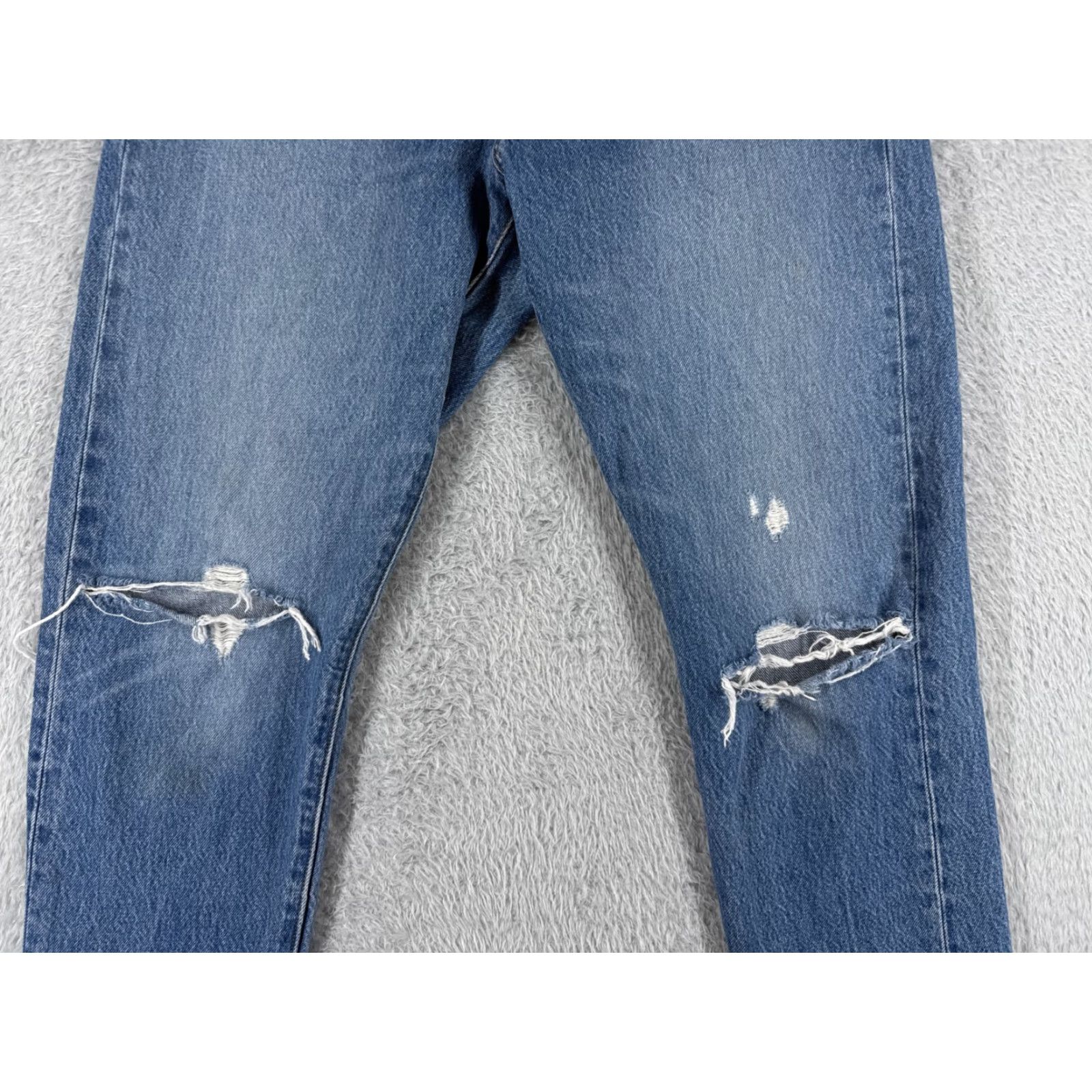 Levi's Levis Premium Jeans Womens 31x27 Blue Denim Wedgie Distressed Big E Size 24" / US 00 / IT 34 - 3 Thumbnail